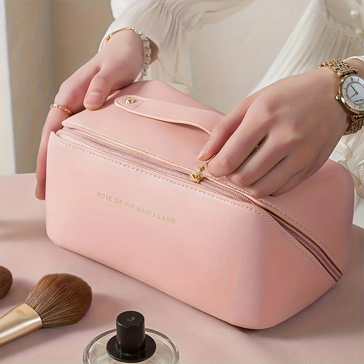 Luxury Makeup Organizer Bag with Zip – Travel Cosmetic Case