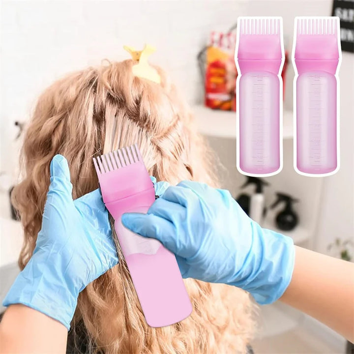 2pcs Hair Root Dye Applicator Bottles – 120ml Professional Hair Coloring