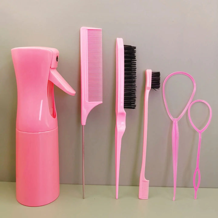 Toddler Hair Styling Set – Loop Topsy, Brush & Spray Bottle