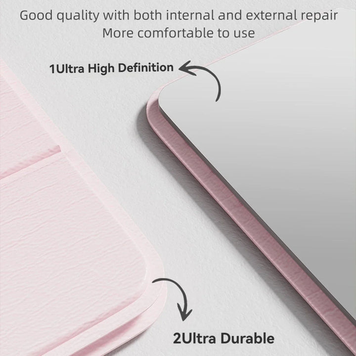 Portable Folding Makeup Mirror – Adjustable Tabletop Design