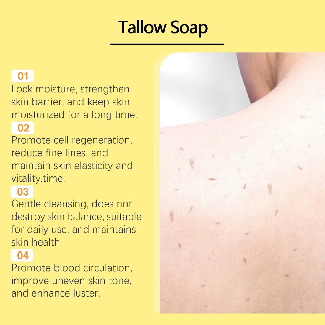 Oceaura Beef Tallow Bath Soap – Pore Cleansing & Moisturizing