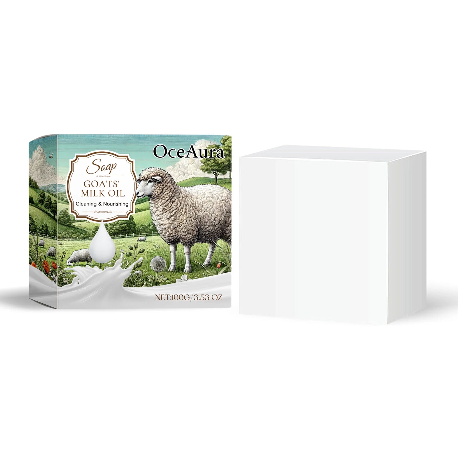 Oceaura Goat Milk Soap – Gentle Exfoliating & Moisturizing Body Bar