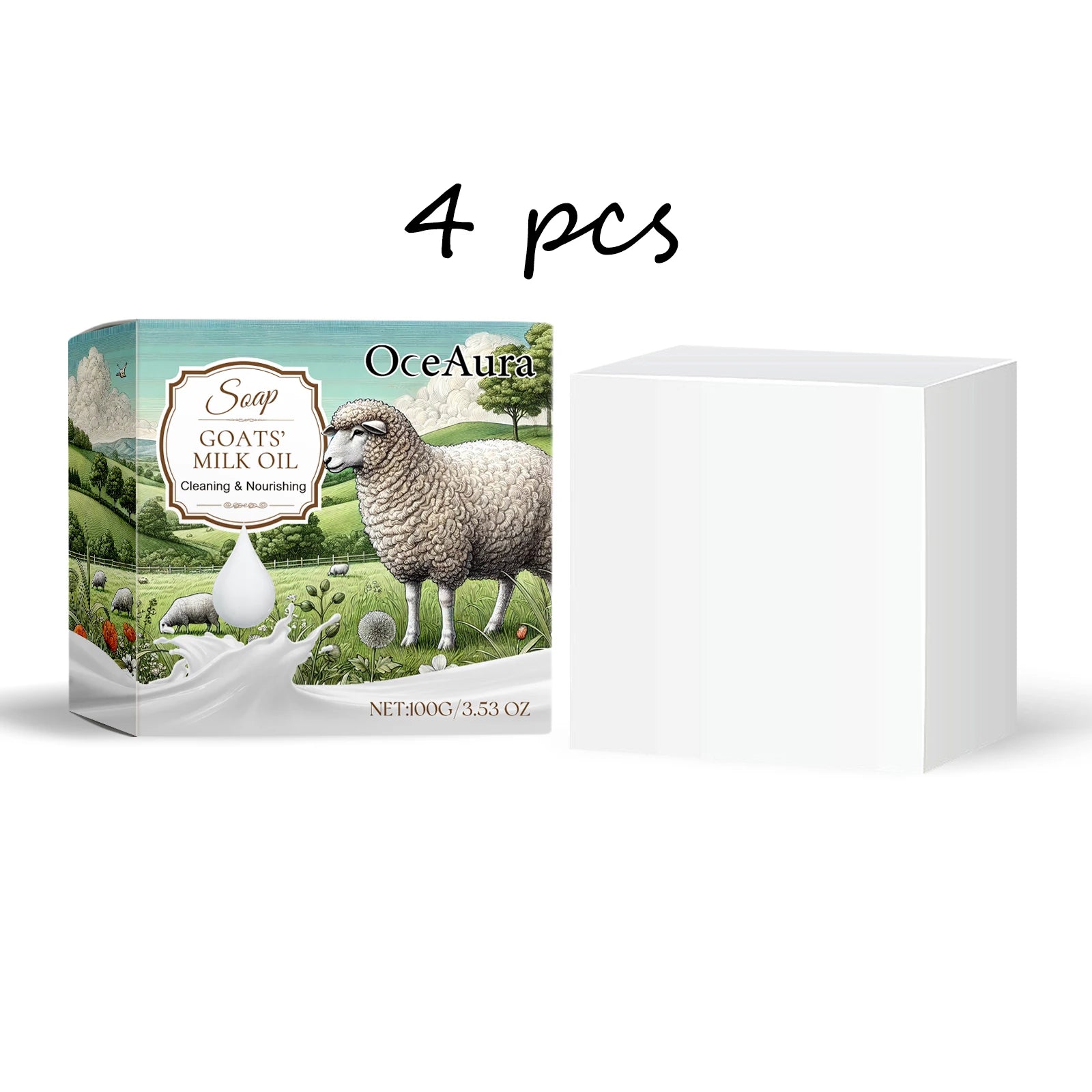 Oceaura Goat Milk Soap – Gentle Exfoliating & Moisturizing Body Bar