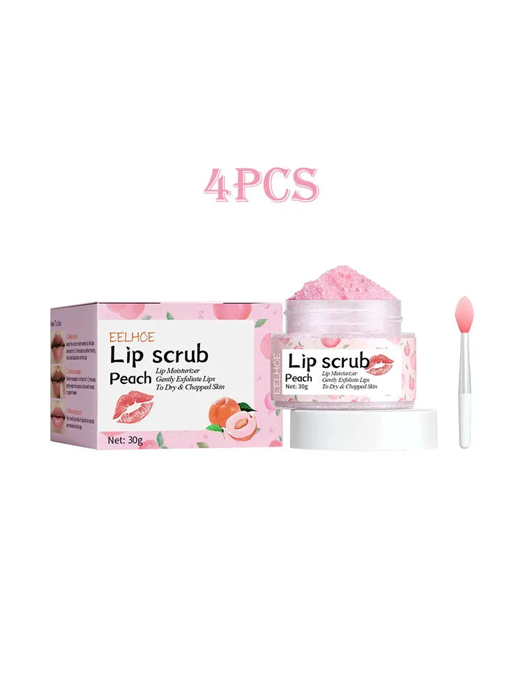 Eelhoe Peach Lip Scrub – Exfoliating & Nourishing