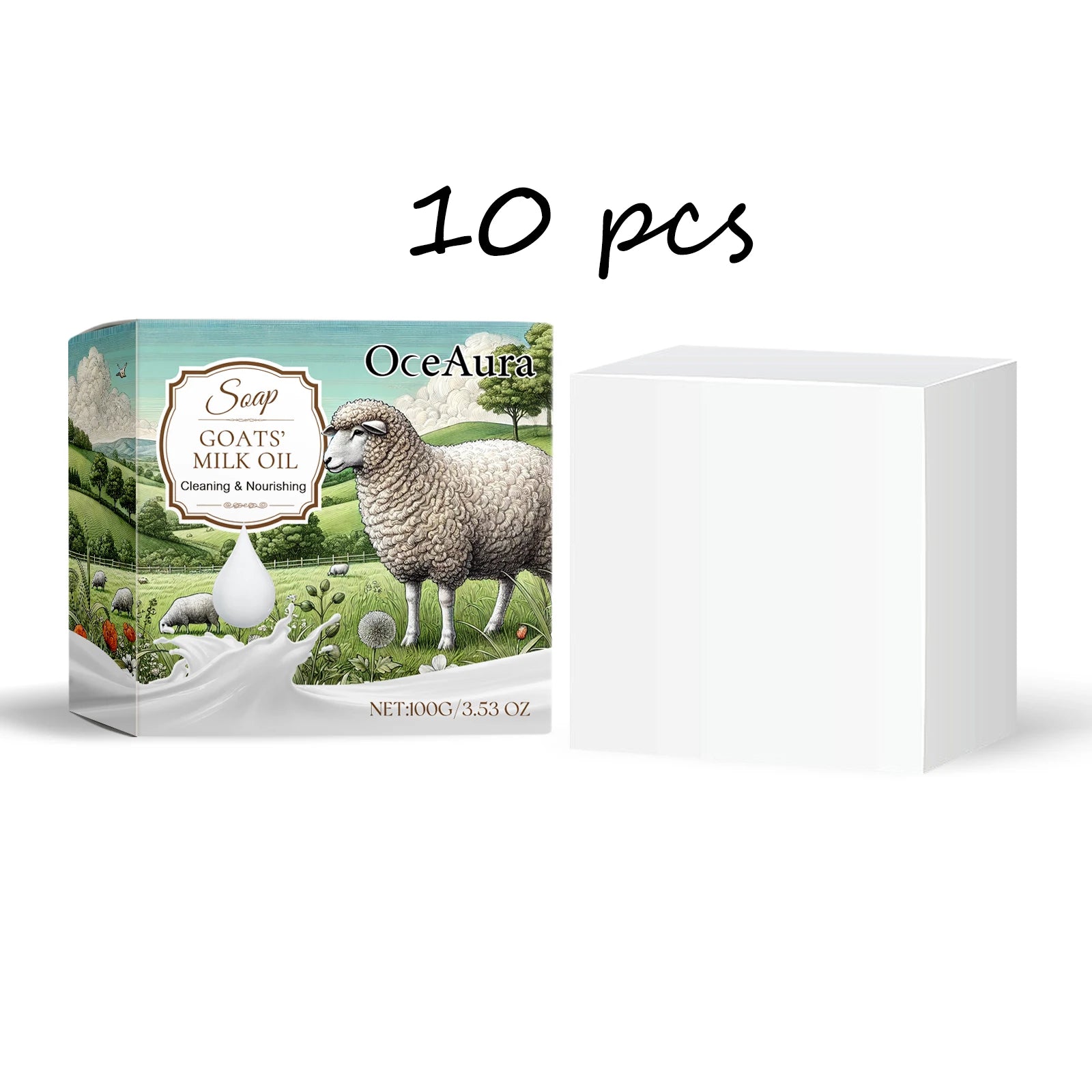 Oceaura Goat Milk Soap – Gentle Exfoliating & Moisturizing Body Bar