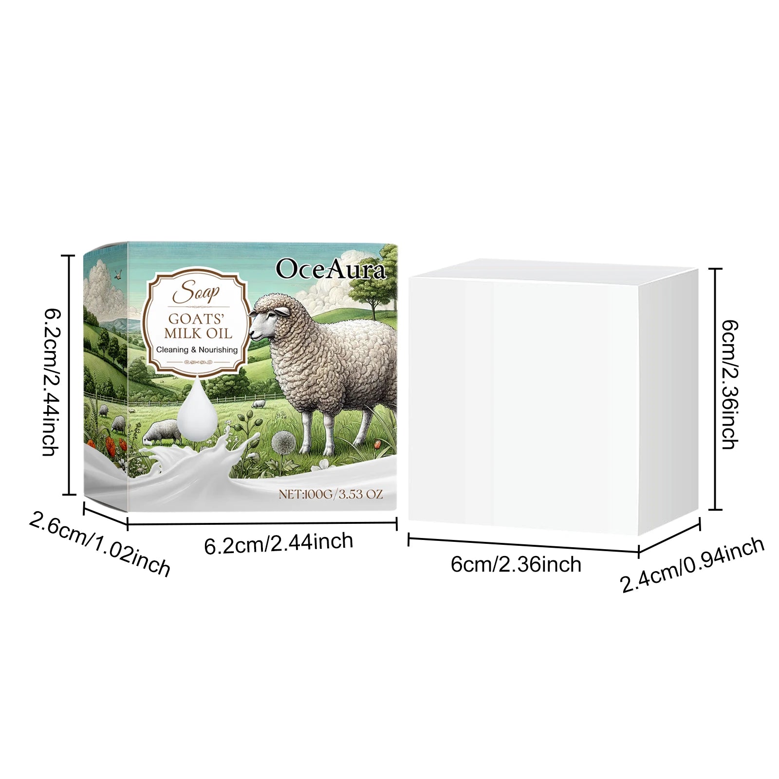 Oceaura Goat Milk Soap – Gentle Exfoliating & Moisturizing Body Bar