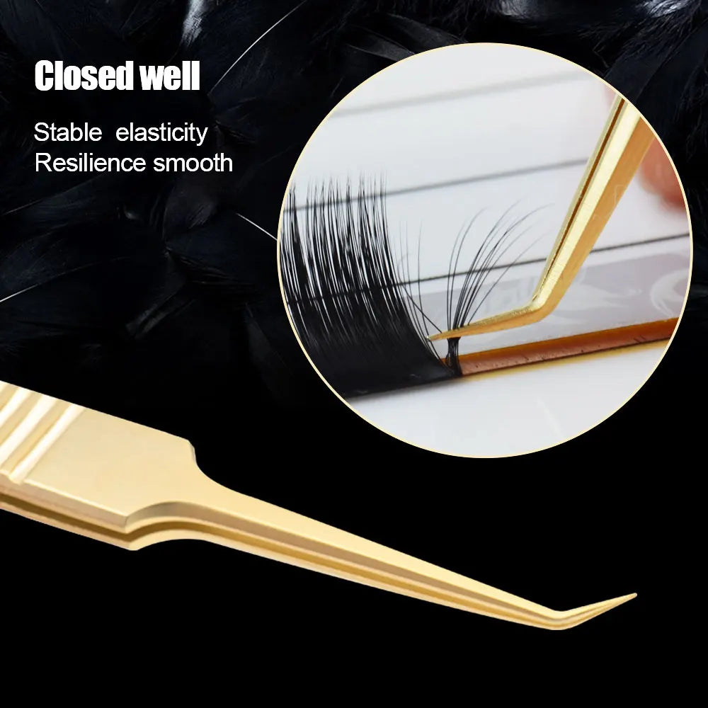 NAGARAKU Stainless Steel Eyelash Tweezers & Nippers Set