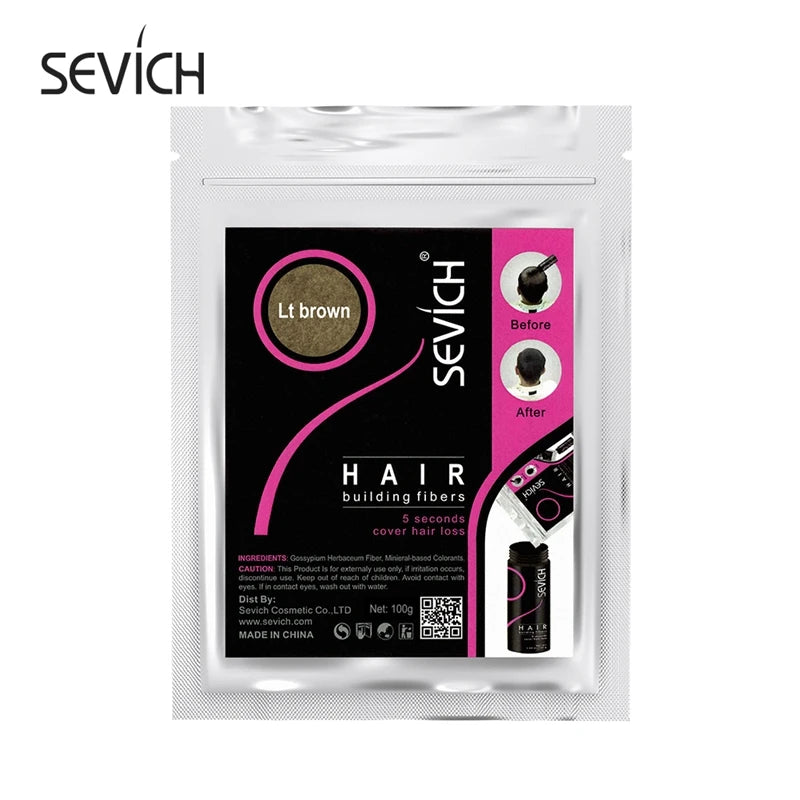 Sevich Hair Fibers 100g – Hair Loss Concealer & Growth Powder