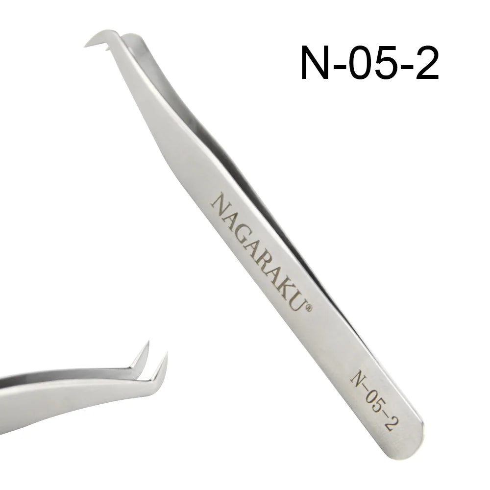 NAGARAKU Stainless Steel Eyelash Tweezers & Nippers Set