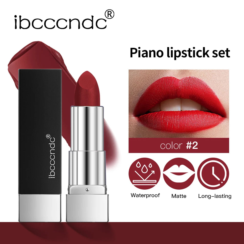 8-Pc Velvet Matte Lipstick Set – Long-Lasting Waterproof