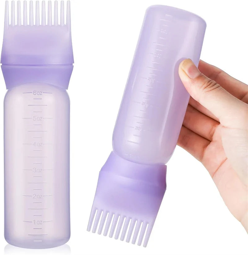 2pcs Hair Root Dye Applicator Bottles – 120ml Professional Hair Coloring