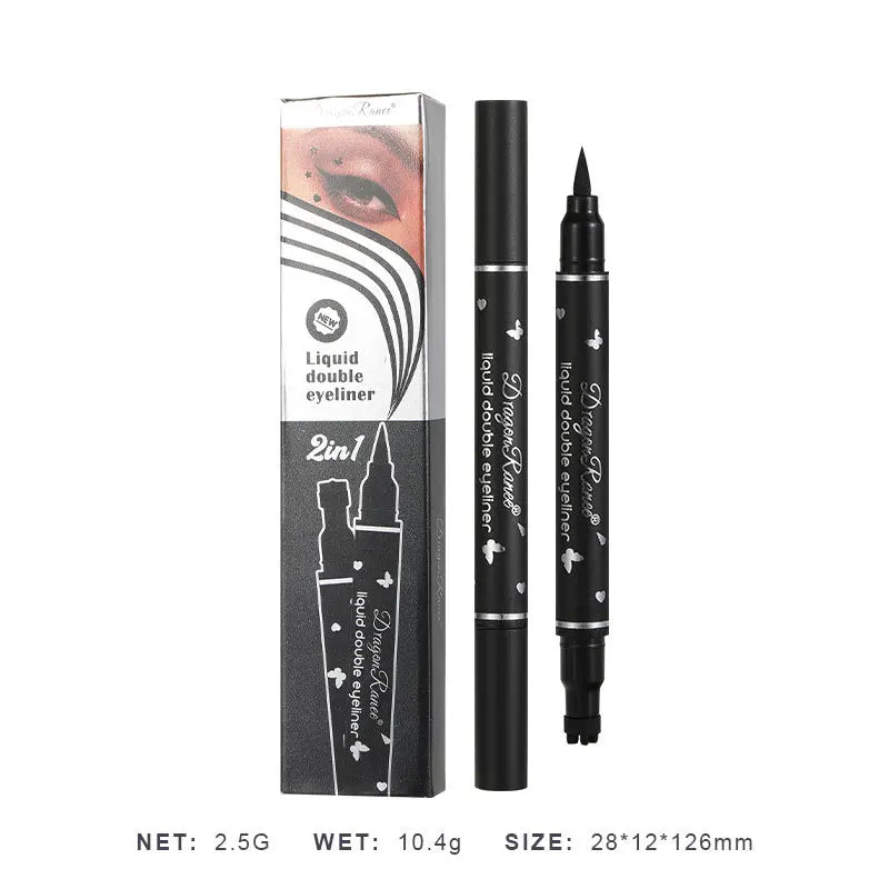 2-in-1 Butterfly Seal Eyeliner Pen – Star & Moon Stamp