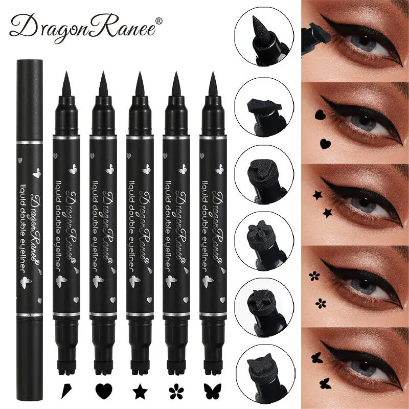 2-in-1 Butterfly Seal Eyeliner Pen – Star & Moon Stamp