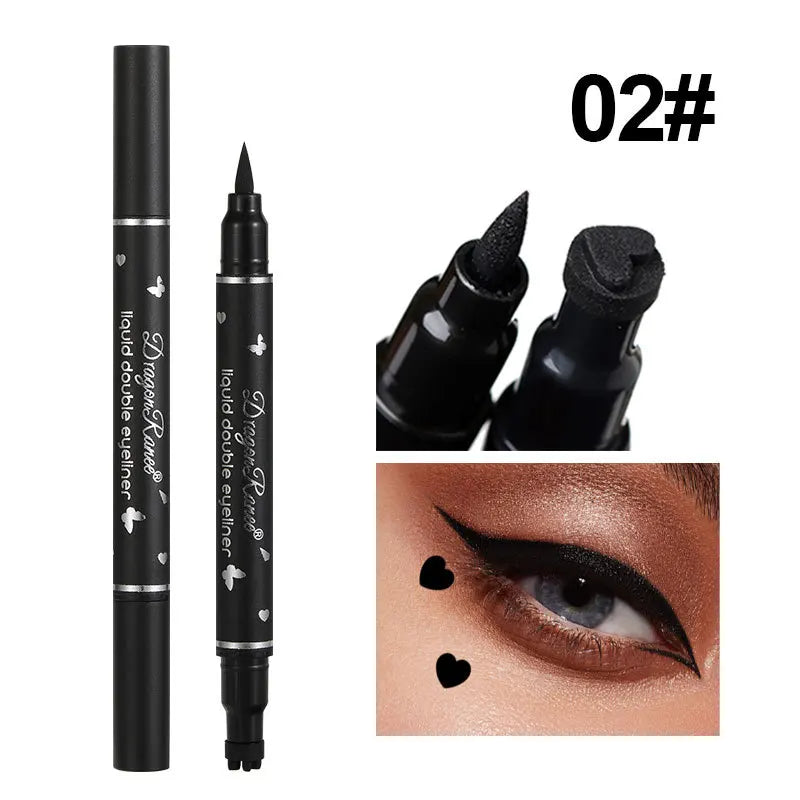 2-in-1 Butterfly Seal Eyeliner Pen – Star & Moon Stamp