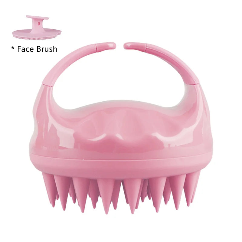 Biodegradable Scalp Brush Massager – Silicone Shampoo Scrubber