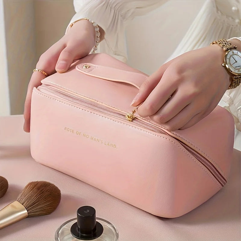Luxury Makeup Organizer Bag with Zip – Travel Cosmetic Case