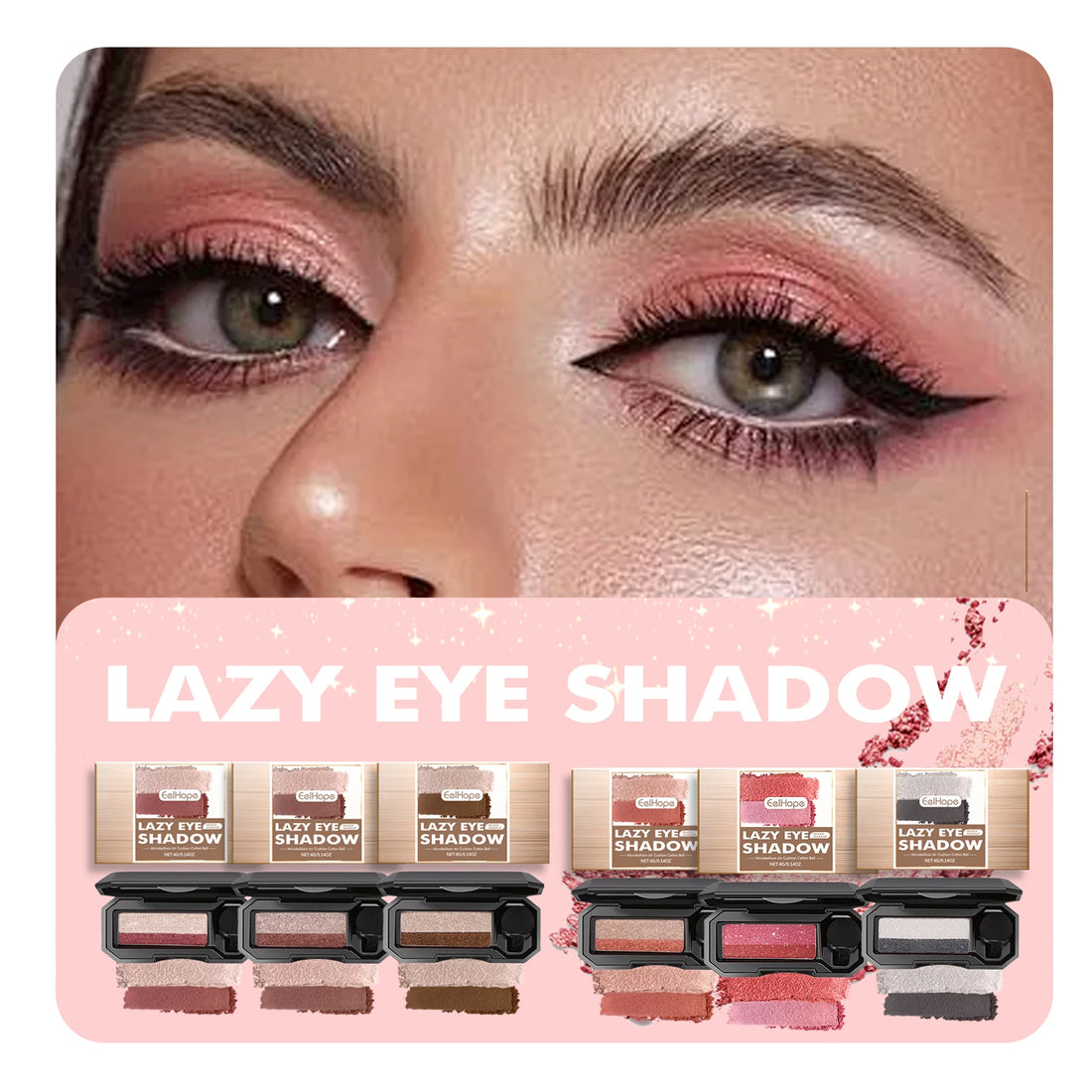 Two-Color Matte Eyeshadow Tray – Korean Cosmetics