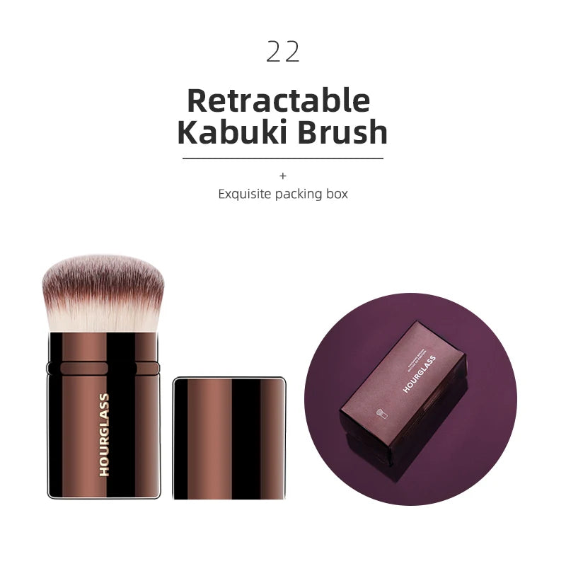 Hourglass Makeup Brush Set – Powder, Foundation & Eye Brushes