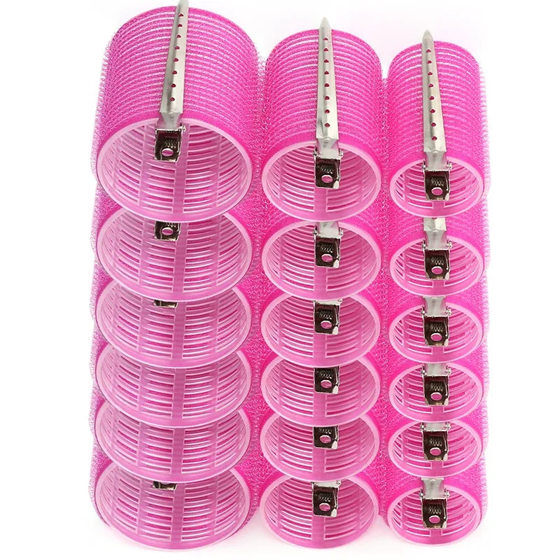 28pcs Hair Roller Set – Self-Grip Curlers & Metal Clips