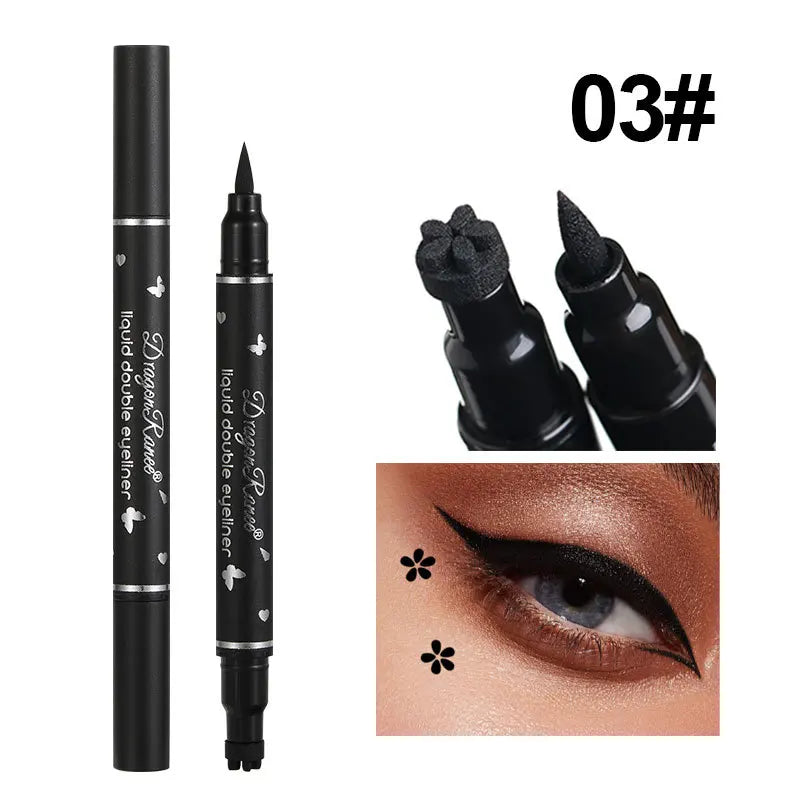 2-in-1 Butterfly Seal Eyeliner Pen – Star & Moon Stamp