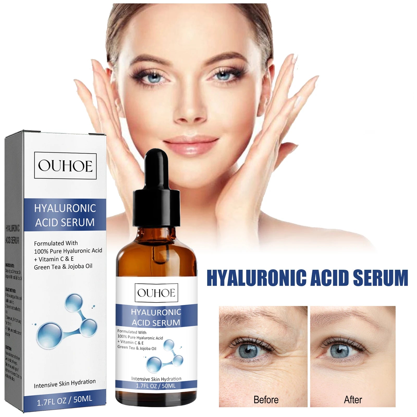 Ouhoe 50ml Hyaluronic Acid Anti-Aging Serum