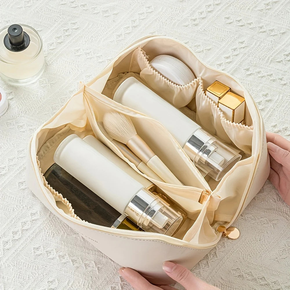 Luxury Makeup Organizer Bag with Zip – Travel Cosmetic Case
