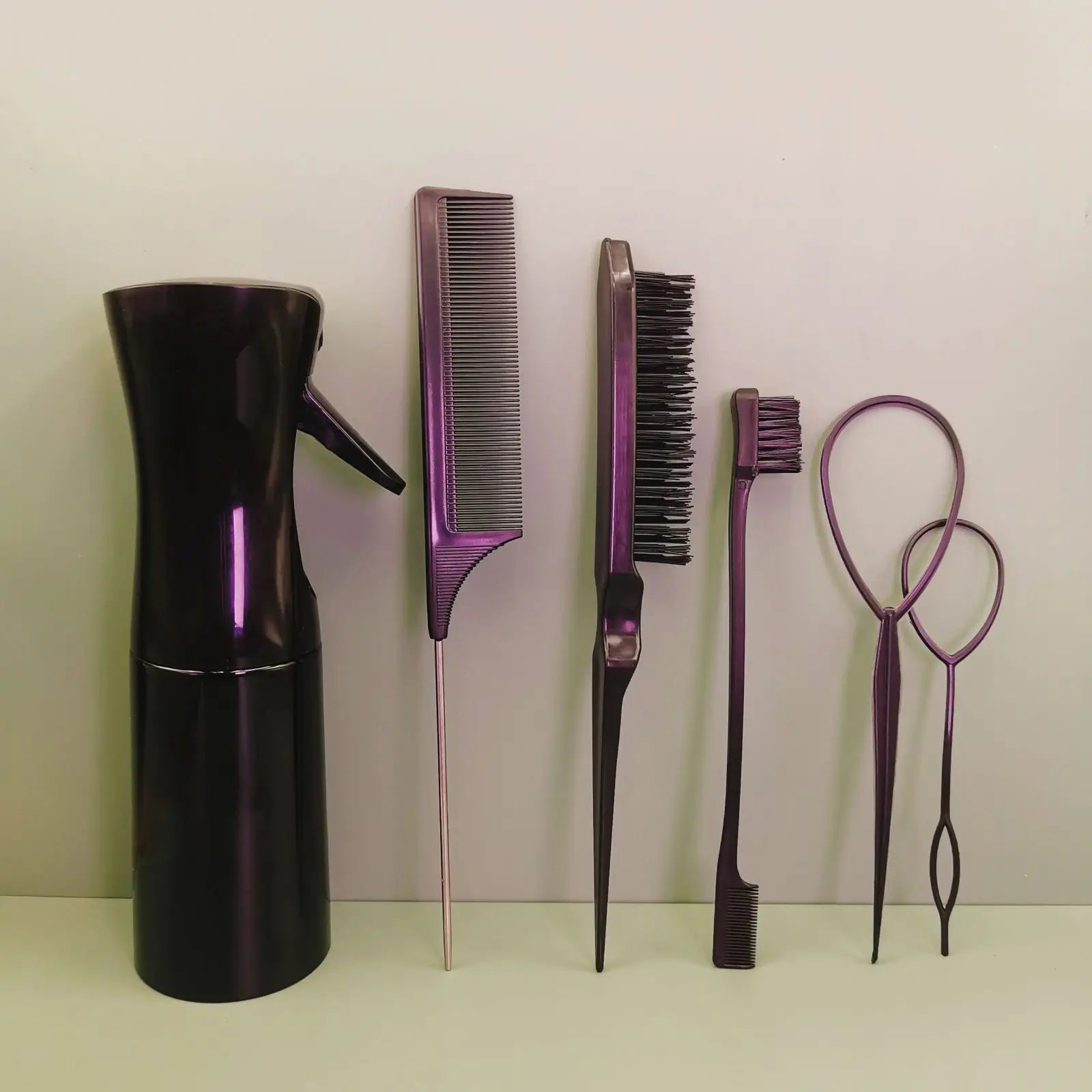 Toddler Hair Styling Set – Loop Topsy, Brush & Spray Bottle