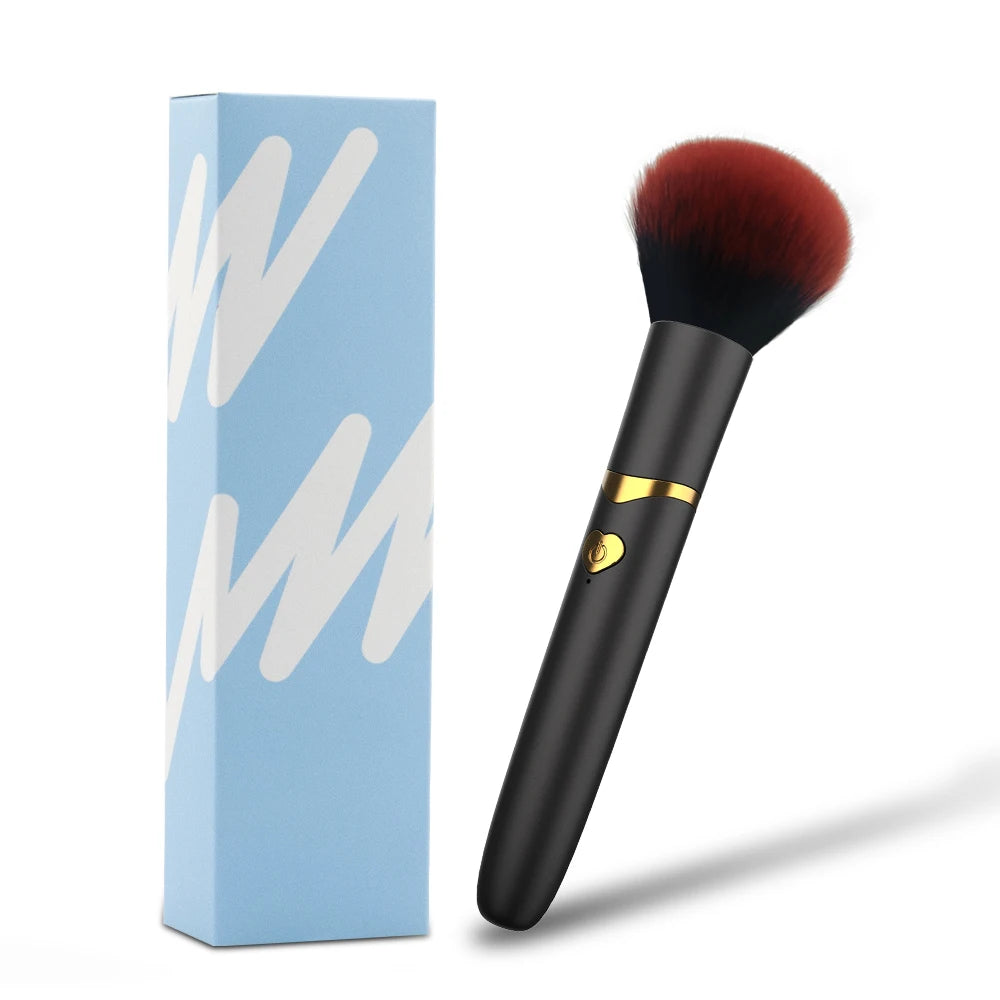 2-in-1 Electric Foundation Brush – Rechargeable Vibration Makeup Tool