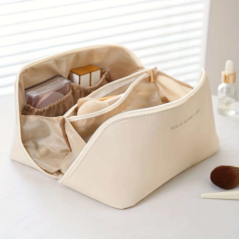 Luxury Makeup Organizer Bag with Zip – Travel Cosmetic Case