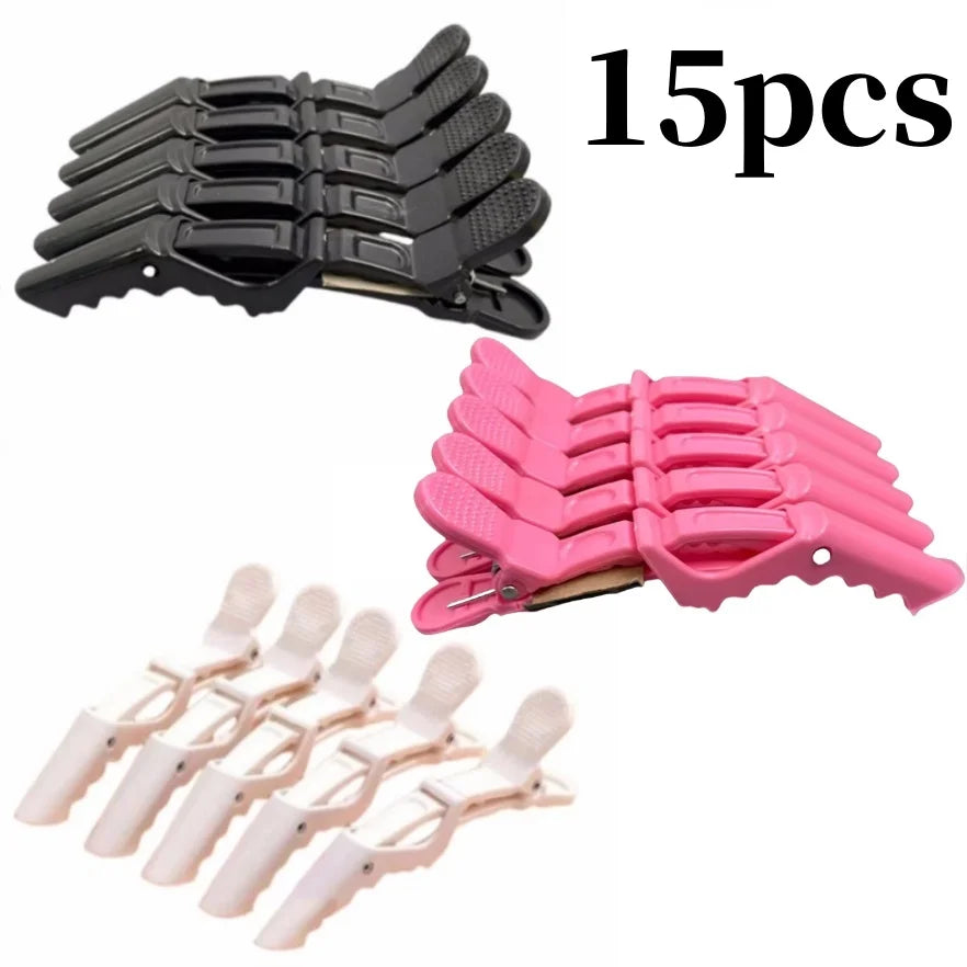 Alligator Hair Clips – Nonslip Hairdressing Clamps (5–30pcs)