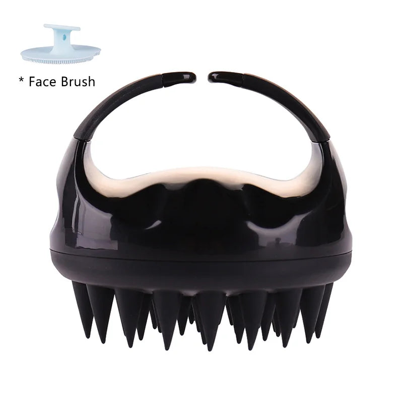 Biodegradable Scalp Brush Massager – Silicone Shampoo Scrubber