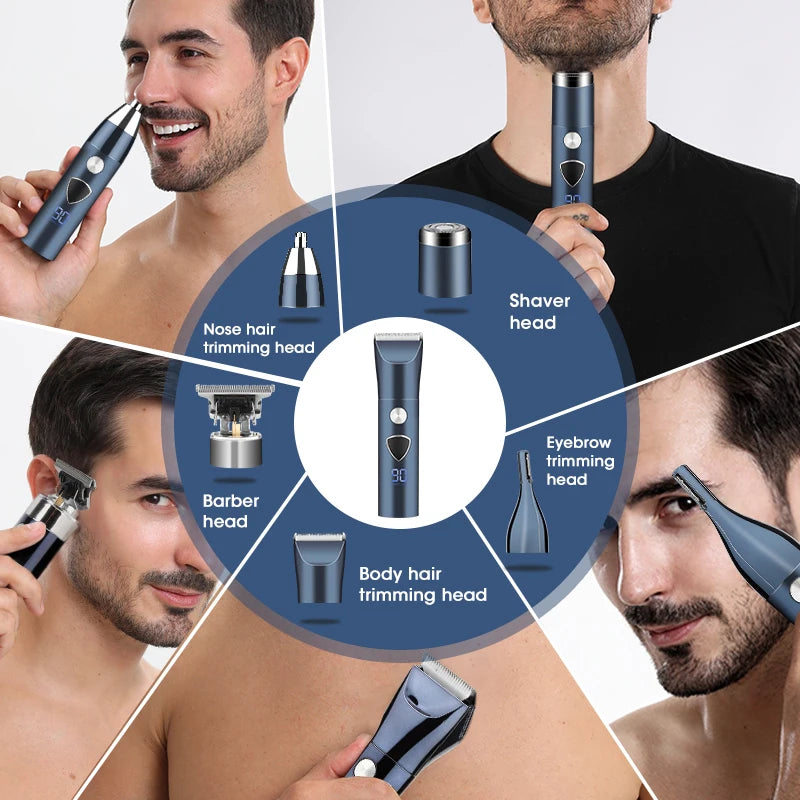 RESUXI HC-268B 5-in-1 Men's Grooming Kit – Hair Clipper & Trimmers