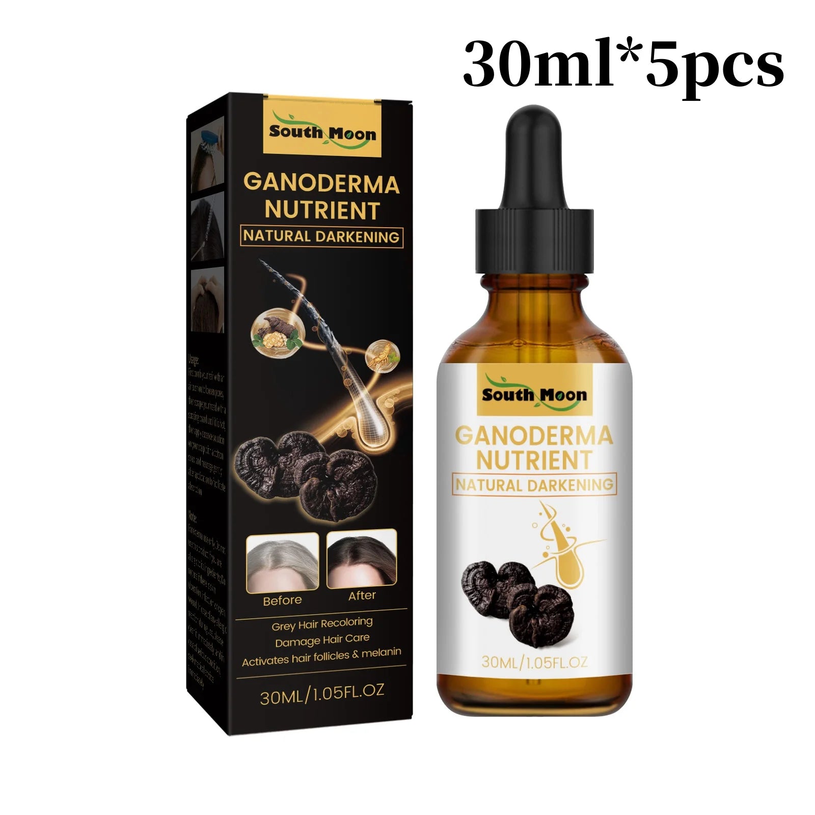 Black Ganoderma Hair Essence – Scalp & Follicle Care