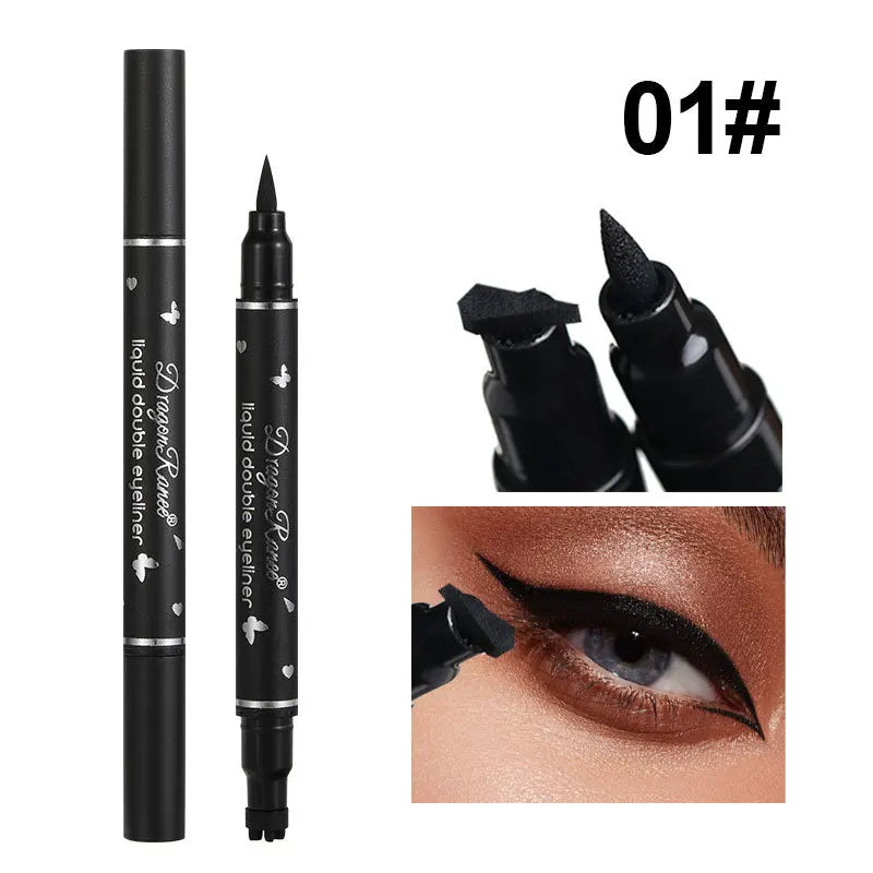 2-in-1 Butterfly Seal Eyeliner Pen – Star & Moon Stamp