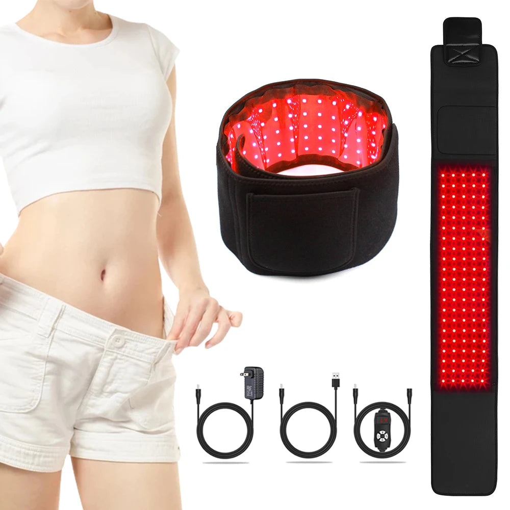 Red Light Therapy Belt – 660nm & 850nm Infrared for Pain Relief