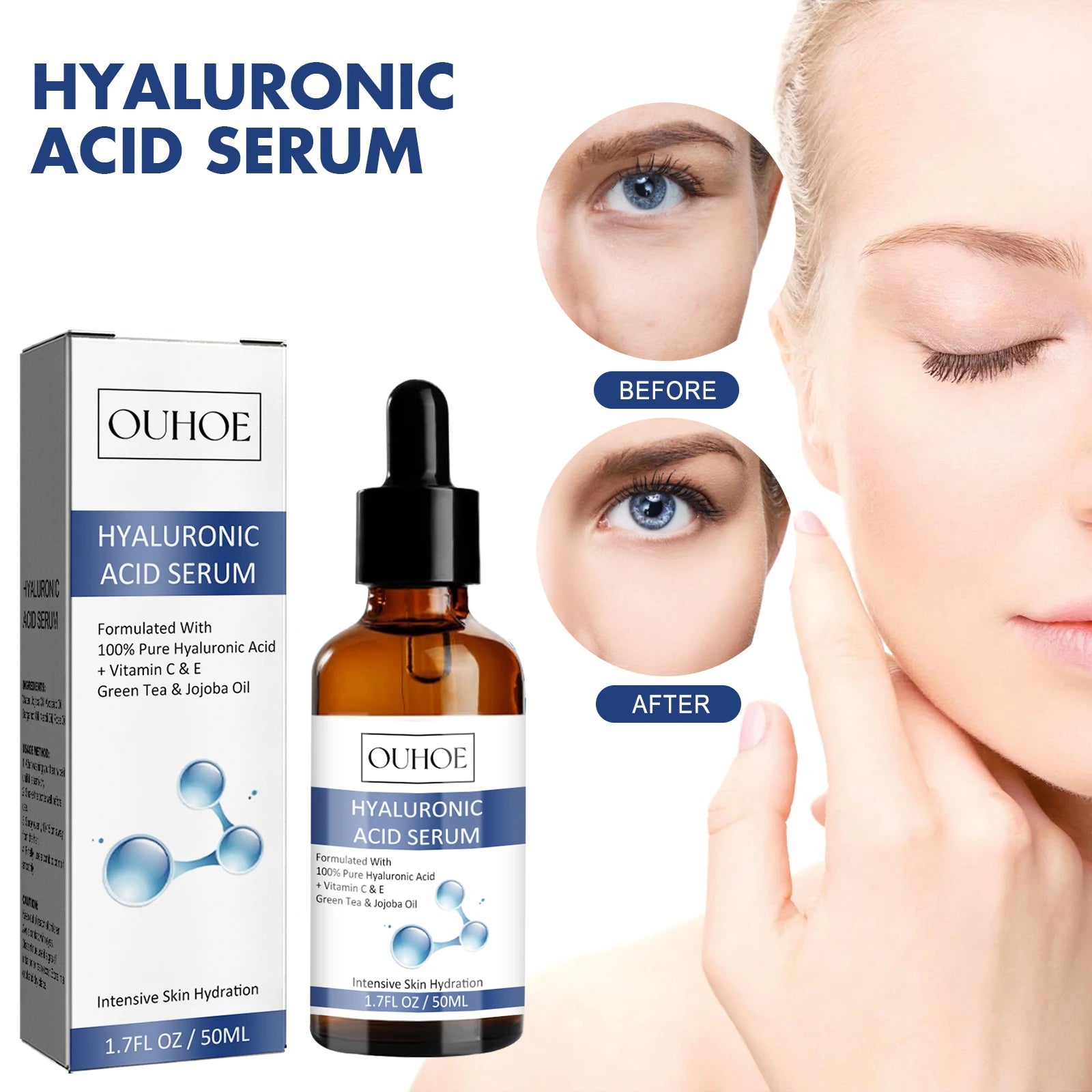 Ouhoe 50ml Hyaluronic Acid Anti-Aging Serum