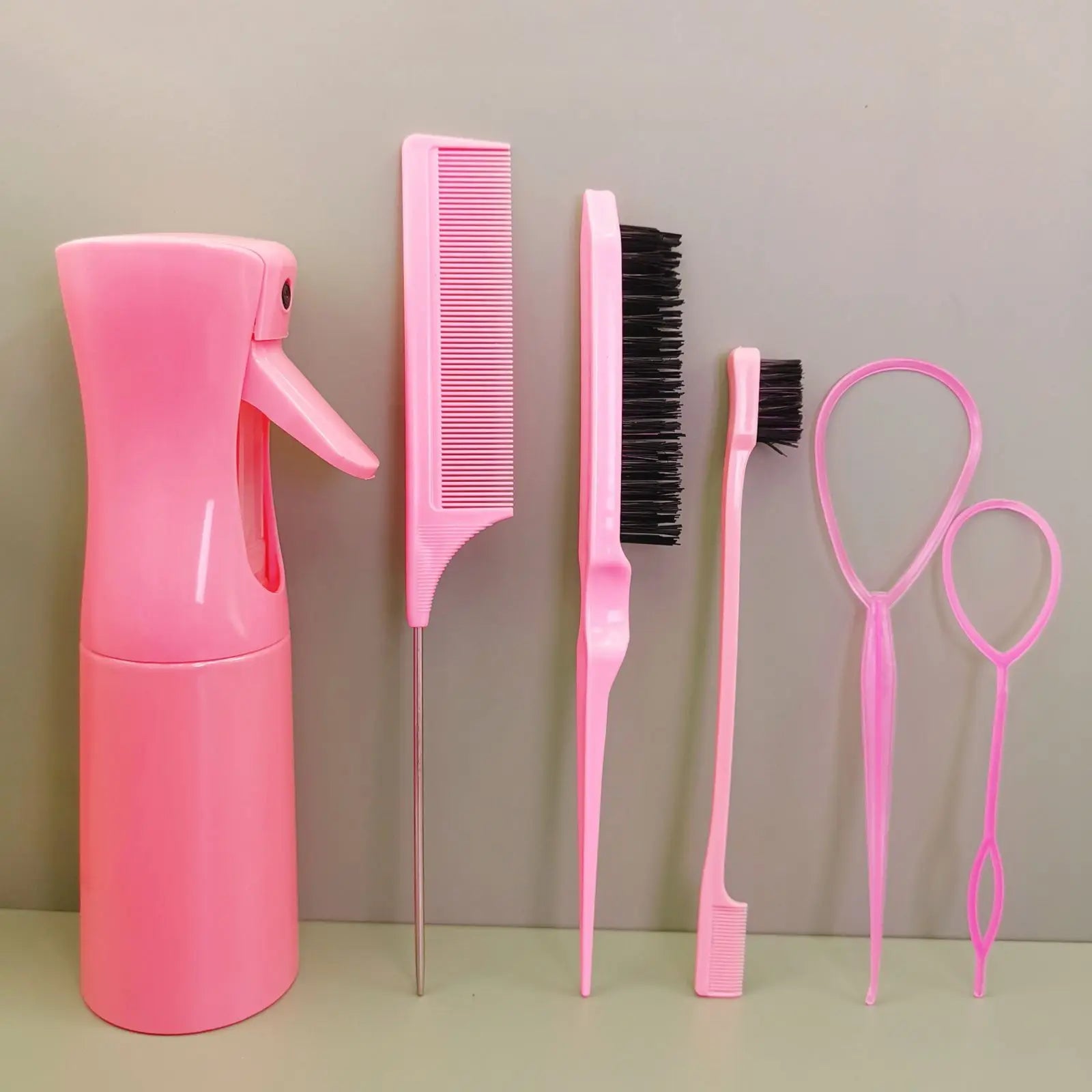 Toddler Hair Styling Set – Loop Topsy, Brush & Spray Bottle