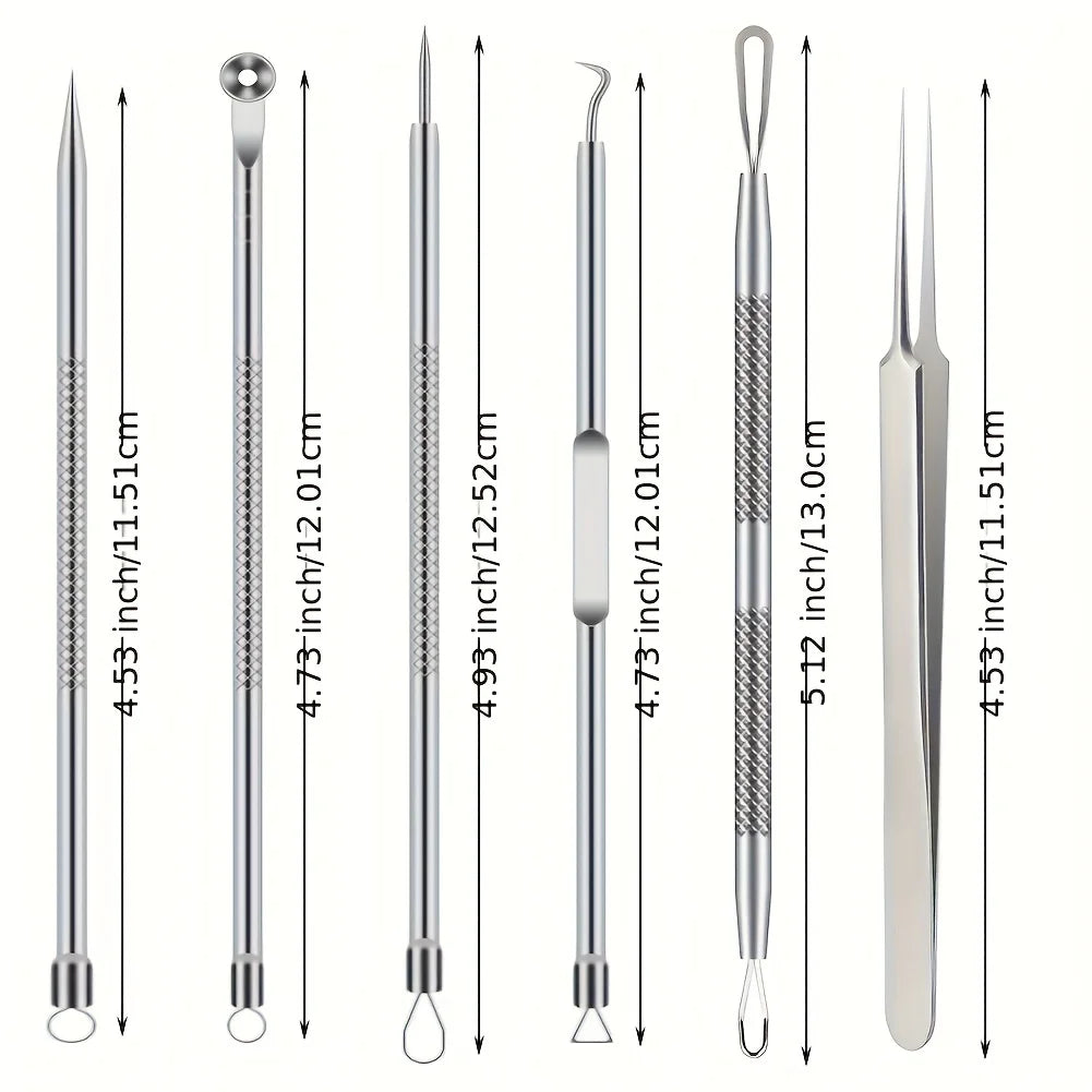 6-Piece Acne & Blackhead Removal Tool Set