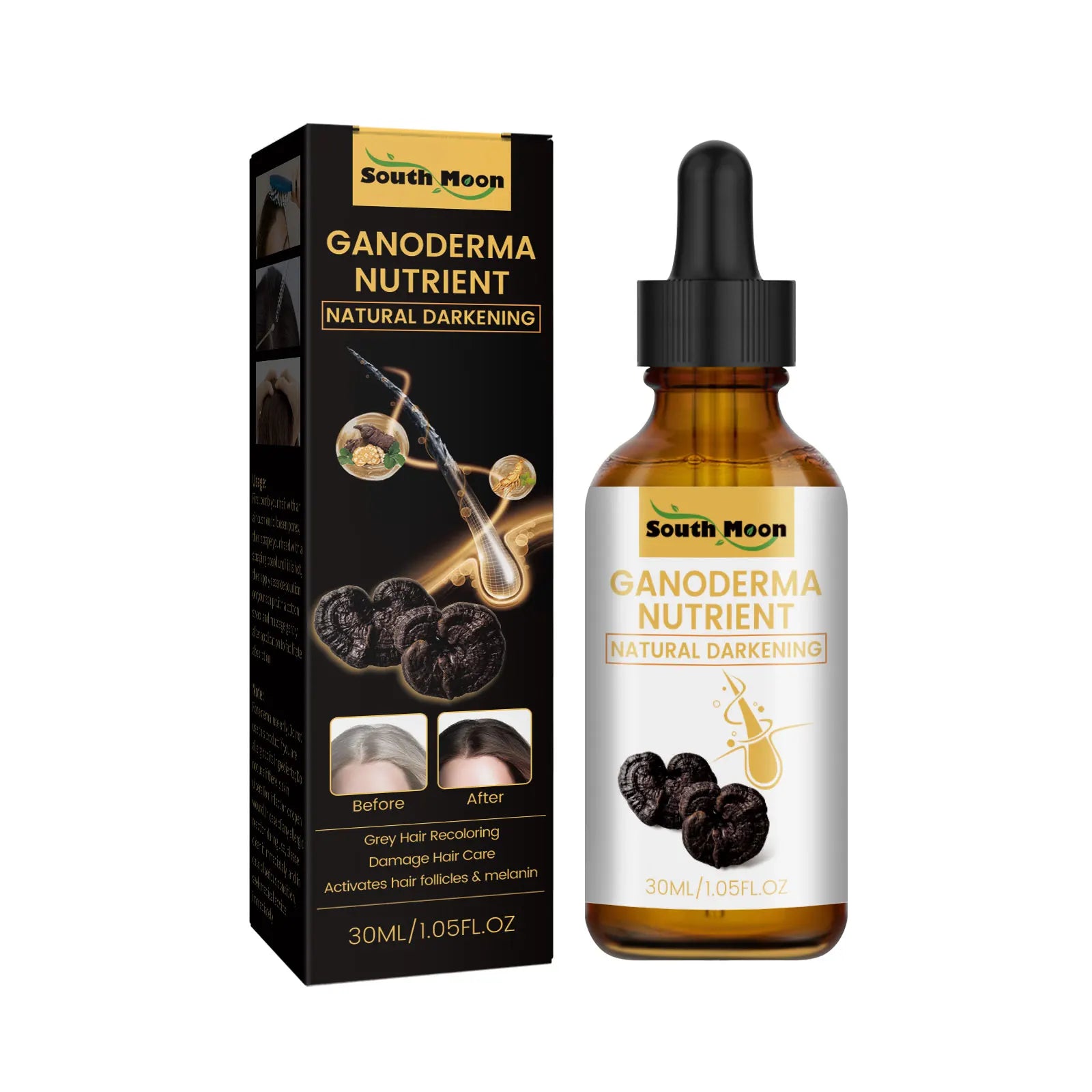 Black Ganoderma Hair Essence – Scalp & Follicle Care