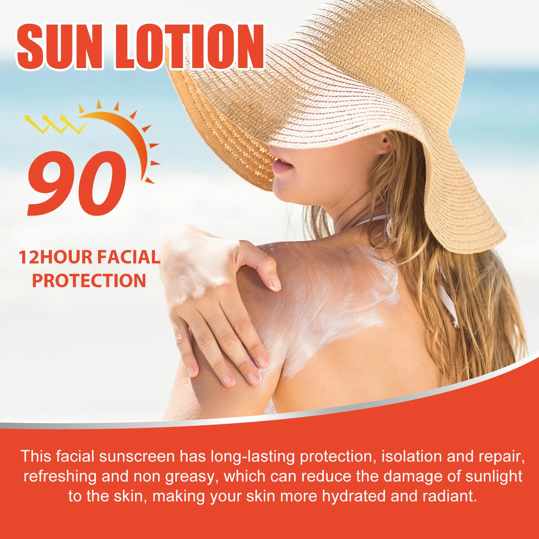 OUHOE 12-Hour Sun Lotion – UV Protection & Moisturizing Cream