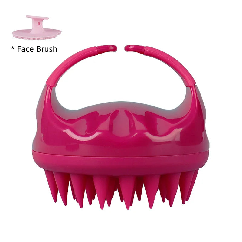 Biodegradable Scalp Brush Massager – Silicone Shampoo Scrubber