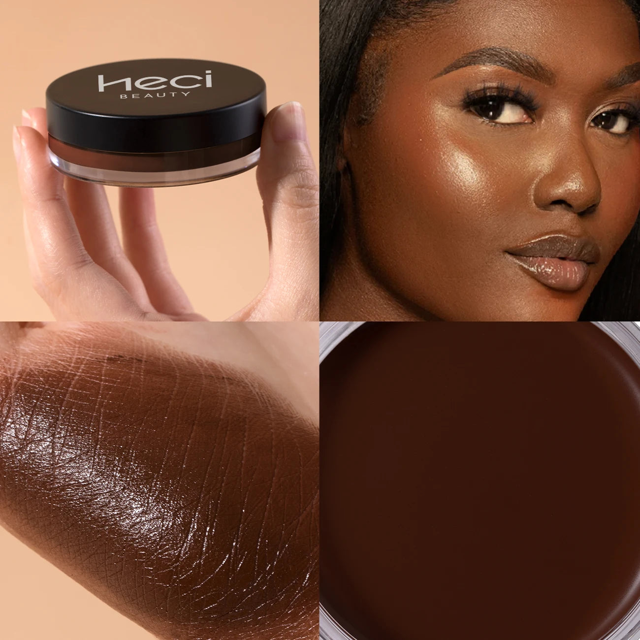 Waterproof Full-Coverage Matte Foundation & Bronzer Cream