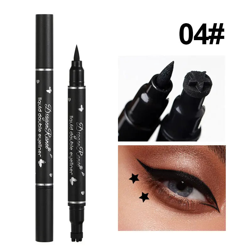 2-in-1 Butterfly Seal Eyeliner Pen – Star & Moon Stamp