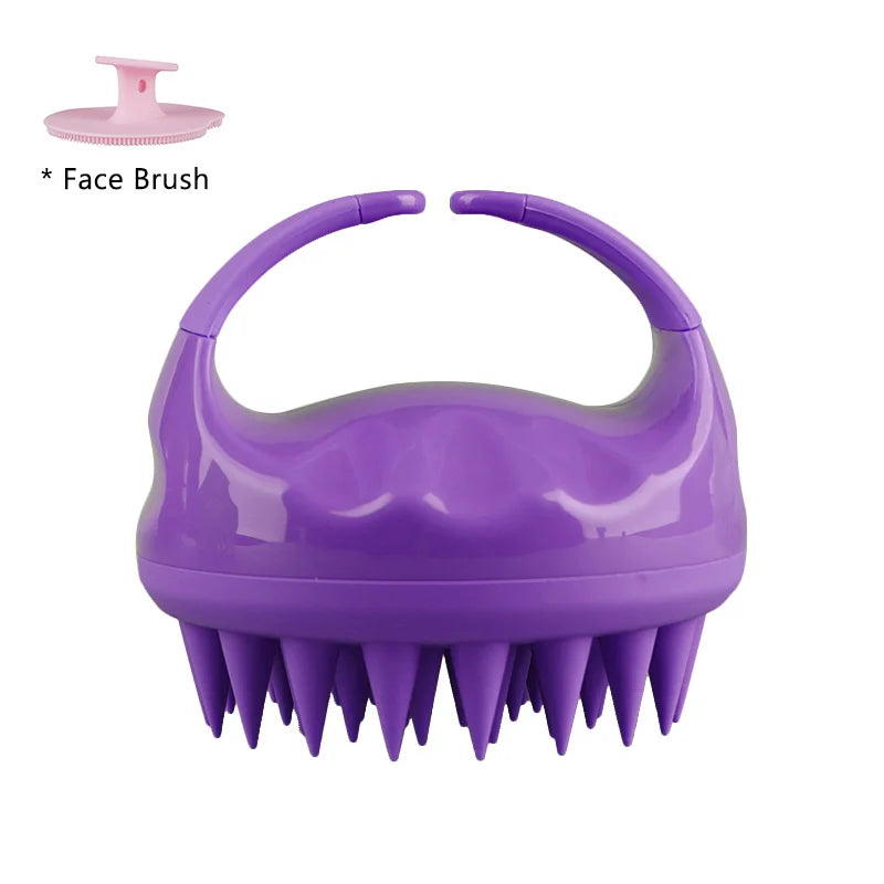 Biodegradable Scalp Brush Massager – Silicone Shampoo Scrubber