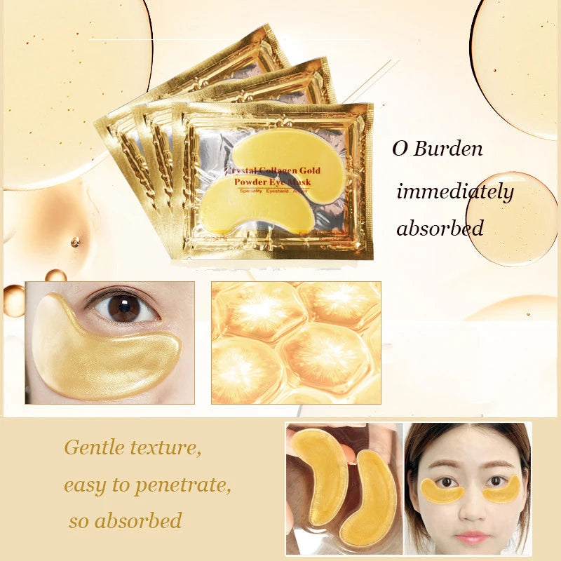 InniCare Crystal Collagen Gold Eye Mask (50/60/80/100 pcs)