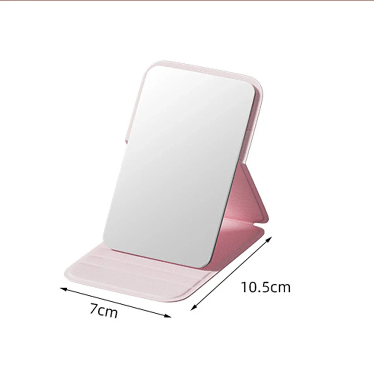 Portable Folding Makeup Mirror – Adjustable Tabletop Design
