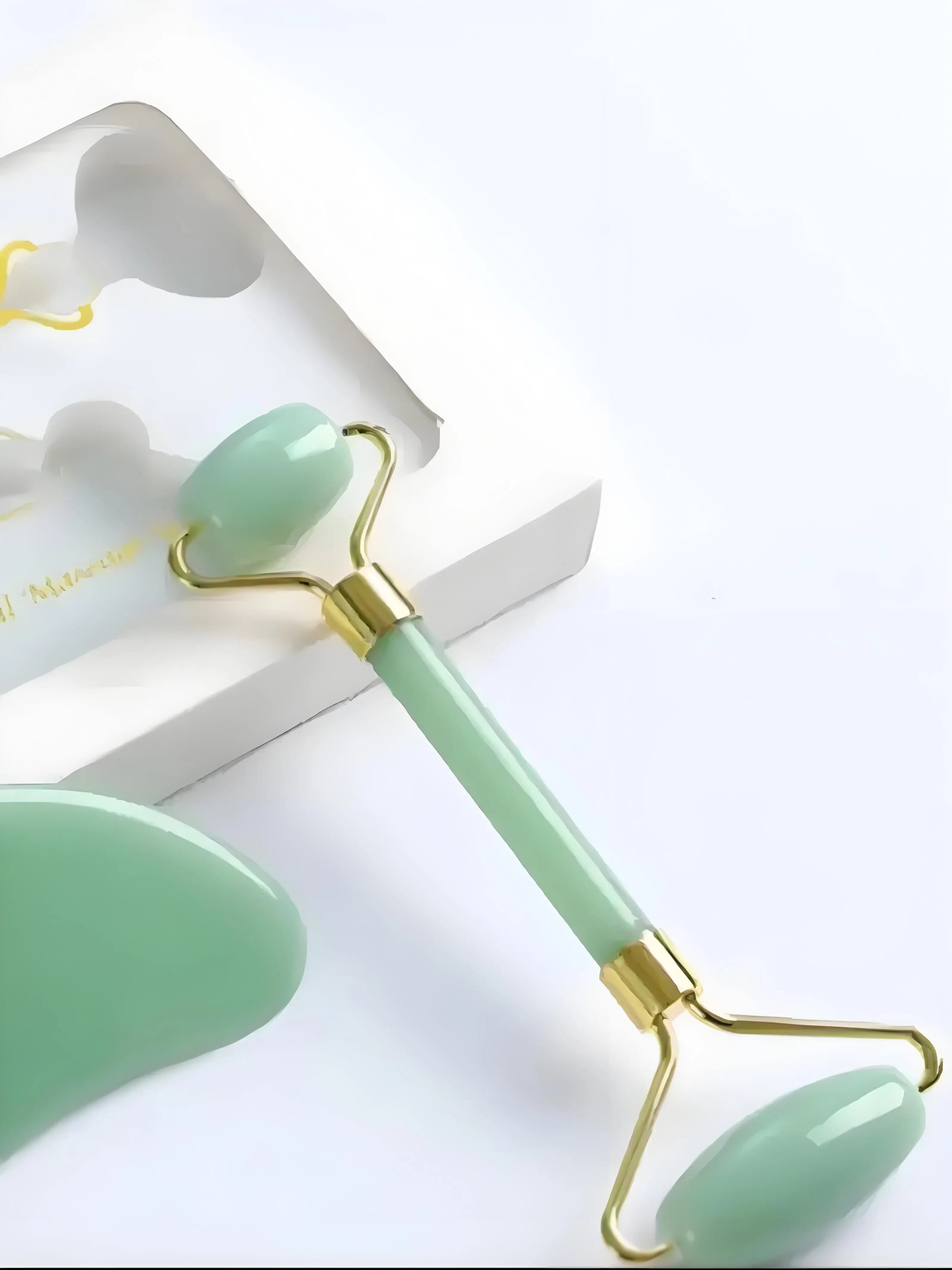 Jade Roller & Gua Sha Set – Dual Head Facial Massage Tools