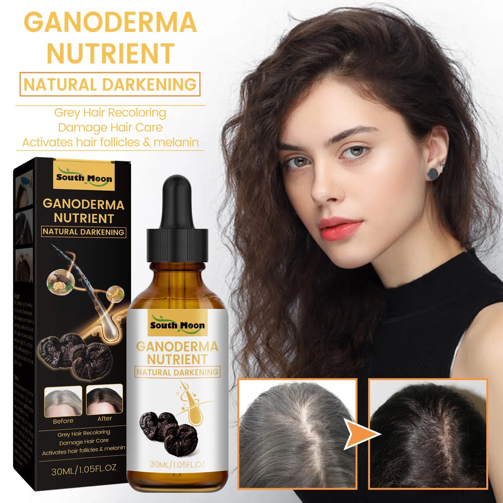 Black Ganoderma Hair Essence – Scalp & Follicle Care