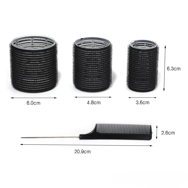 28pcs Hair Roller Set – Self-Grip Curlers & Metal Clips