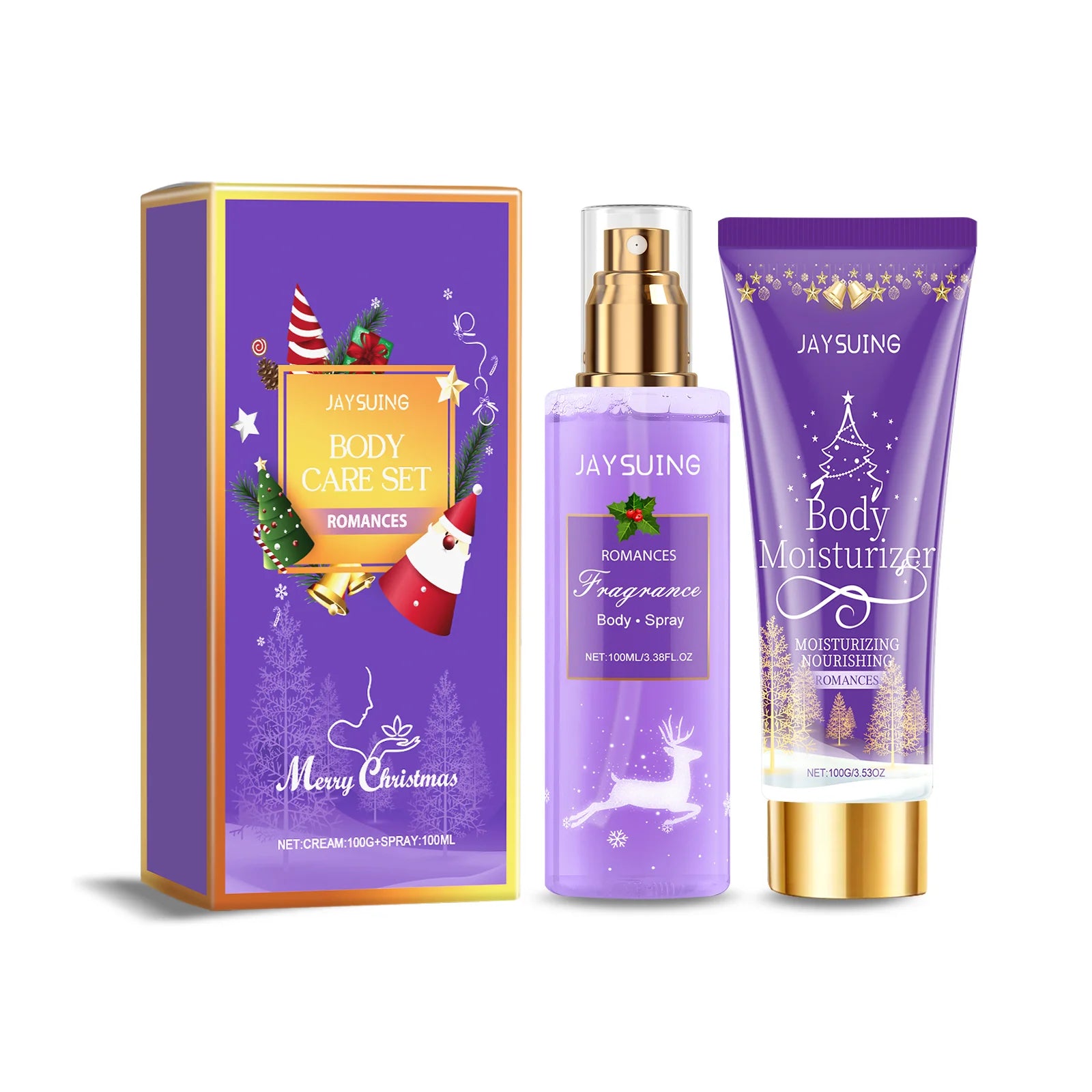 Perfume Gift Box Set – Body Spray, Lotion & Perfume Trio